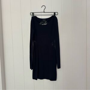 Obey Black Long Sleeve Dress